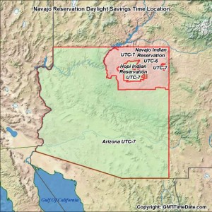 Arizona DST Map