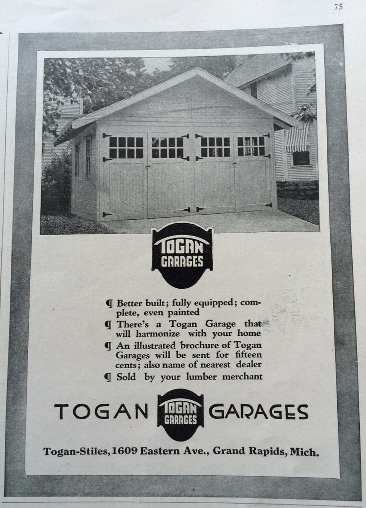 Togan auto garage ad 1920