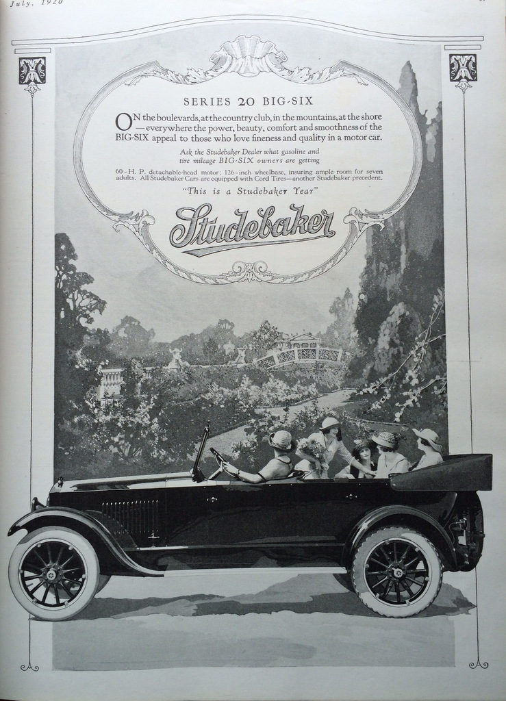 Studebaker auto ad 1920