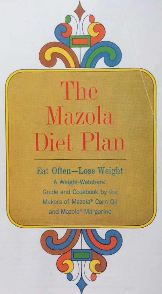 Mazola Diet Plan, cover