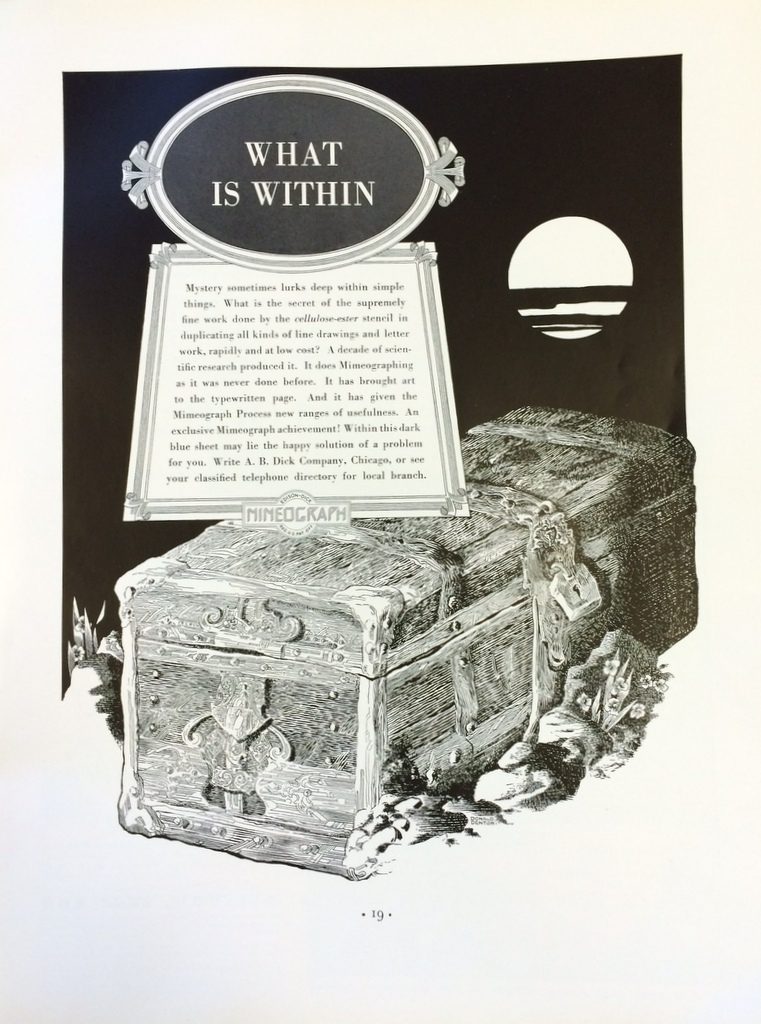 Fortune Mag, July 1935, Mimeograph ad